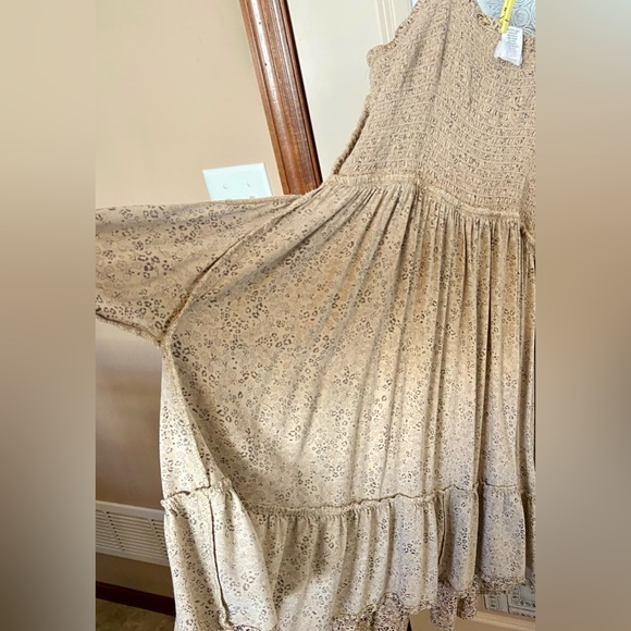 GUC Jopna Sz-XL Spaghetti Strap, Pocket, Floral, Dancing Dress- 10 Real Buttons - Picture 9 of 16